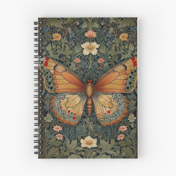 Item preview, Vintage butterfly art boho bohemian style botanical floral designed and sold by hollycooper.