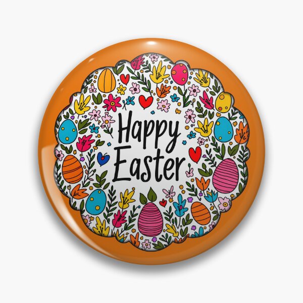 Artikelvorschau, Happy Easter – Decorative Floral Wreath entworfen und verkauft von Topoartispp.
