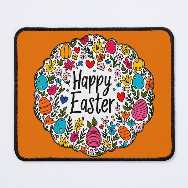 Artikelvorschau, Happy Easter – Decorative Floral Wreath entworfen und verkauft von Topoartispp.