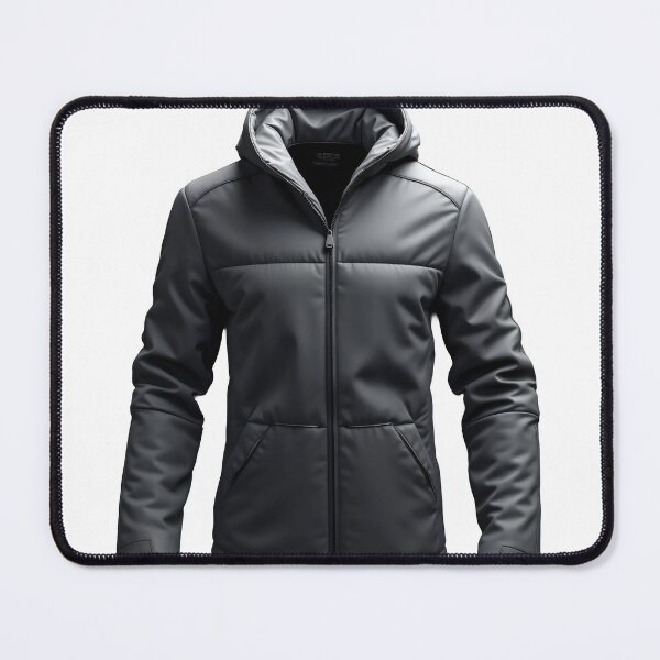 Item preview, Stylish black puffer jacket with hood for winter fashion designed and sold by Creative88Art.
