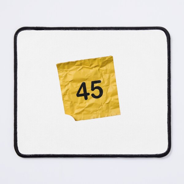 Item preview, Crumpled yellow paper with number 45 designed and sold by Creative88Art.