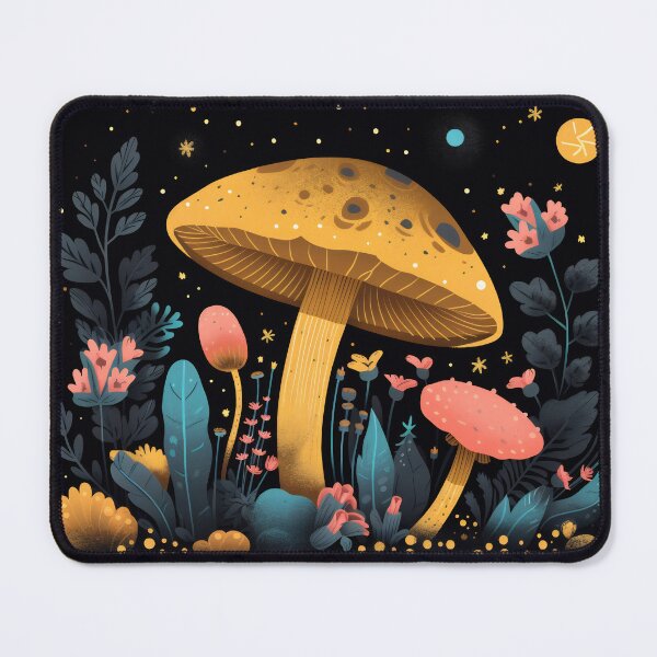Item preview, Magic mushrooms. Psychedelic hallucination. Vibrant illustration. 60s 70s hippie colorful art designed and sold by anytka.