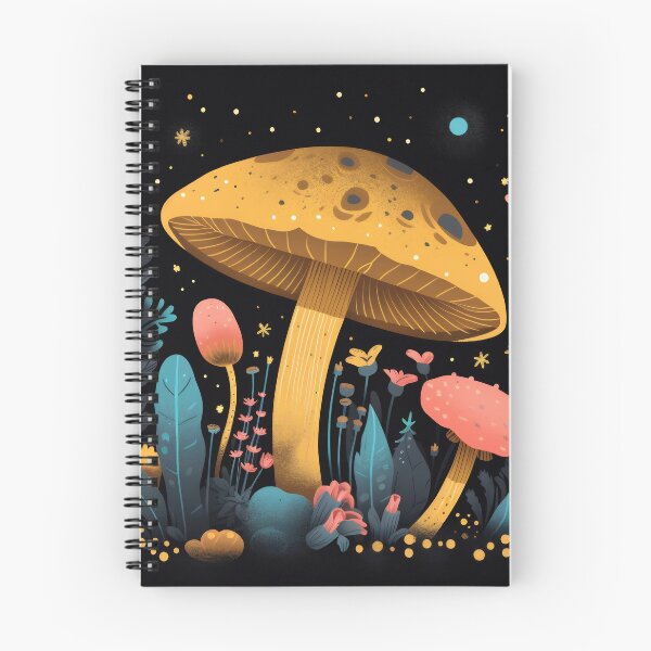 Item preview, Magic mushrooms. Psychedelic hallucination. Vibrant illustration. 60s 70s hippie colorful art designed and sold by anytka.