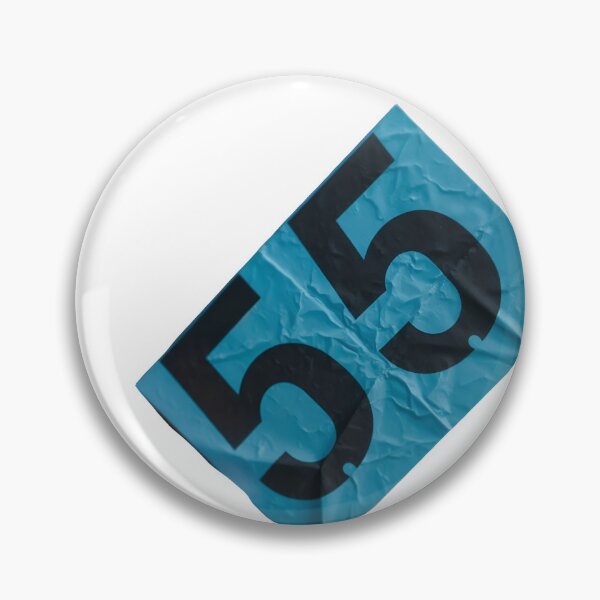 Item preview, Crumpled blue paper with large black number 55 designed and sold by Creative88Art.