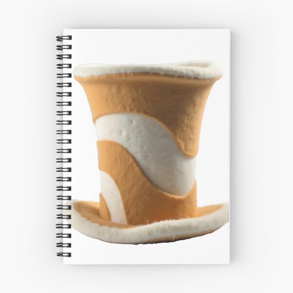 Item preview, Vibrant orange top hat with white stripes and trim designed and sold by Creative88Art.