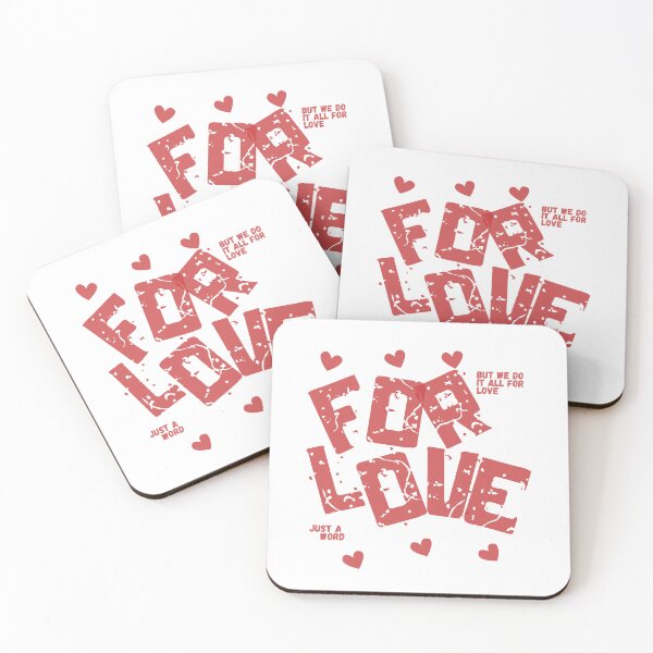 Item preview, Copy of For Love Valentine T-Shirt – Bold Romantic Quote Heart Design for Couples designed and sold by Danny-Arts1.