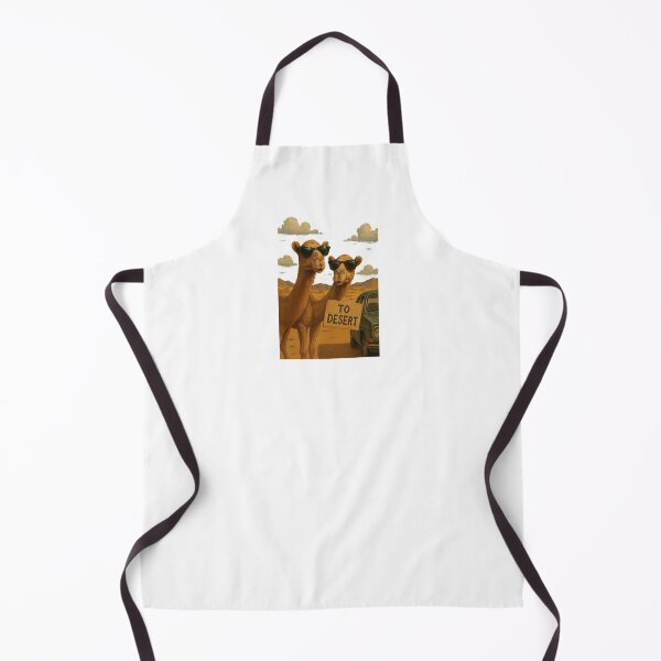 Item preview, Stylish Camels with Sunglasses in the Desert - Vintage Adventure designed and sold by ARTGENERATESART.