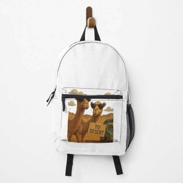 Item preview, Stylish Camels with Sunglasses in the Desert - Vintage Adventure designed and sold by ARTGENERATESART.