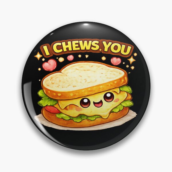 Item preview, I Chews You Cute Sandwich Pun designed and sold by Papier Atelier Art.
