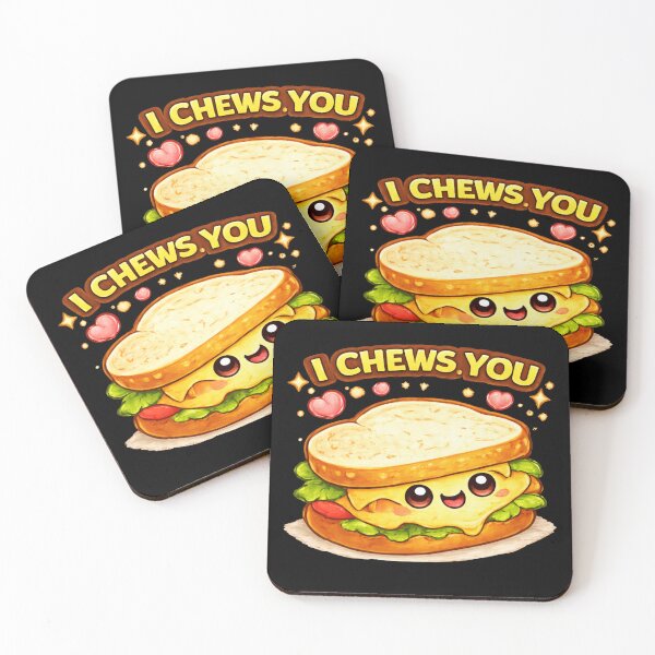 Item preview, I Chews You Cute Sandwich Pun designed and sold by Papier Atelier Art.