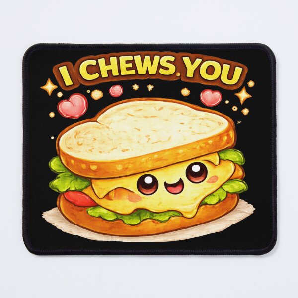 Item preview, I Chews You Cute Sandwich Pun designed and sold by Papier Atelier Art.