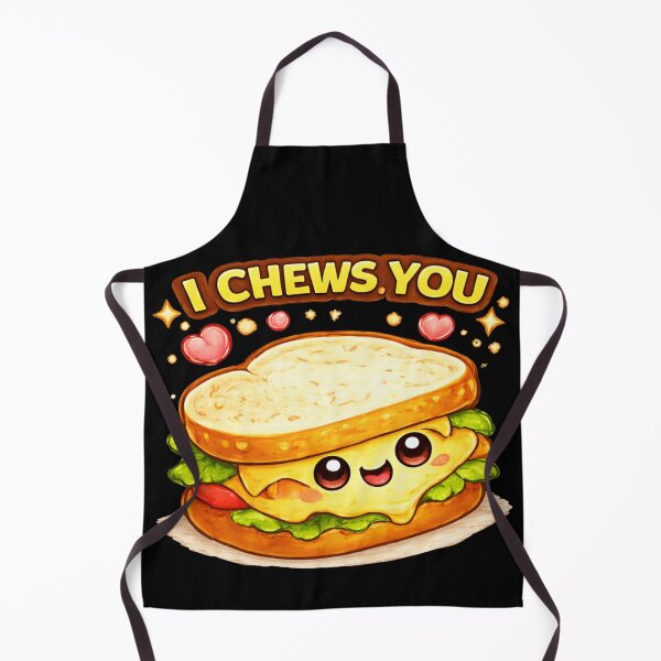 Item preview, I Chews You Cute Sandwich Pun designed and sold by Papier Atelier Art.