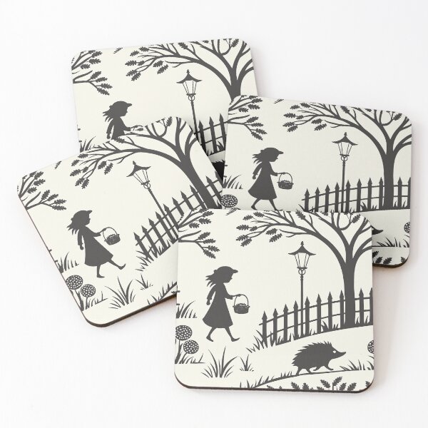 Item preview, Fairytale silhouettes, forest scene in vintage style designed and sold by AestheticsTime.