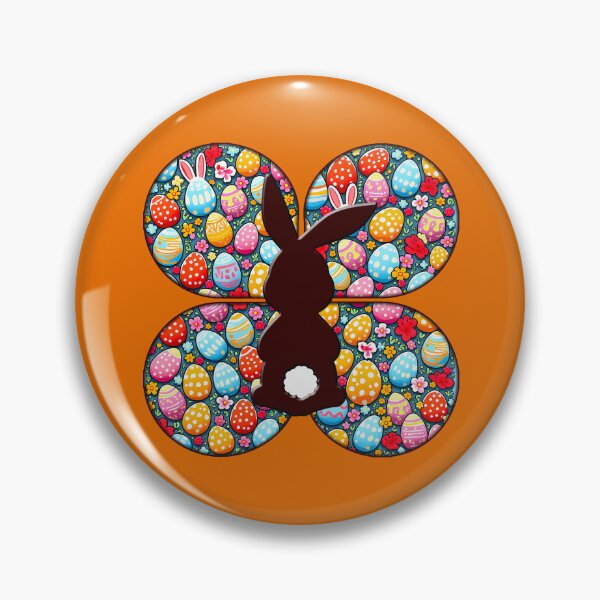 Item preview, Easter Bunny Silhouette – Colorful Egg Pattern designed and sold by Topoartispp.
