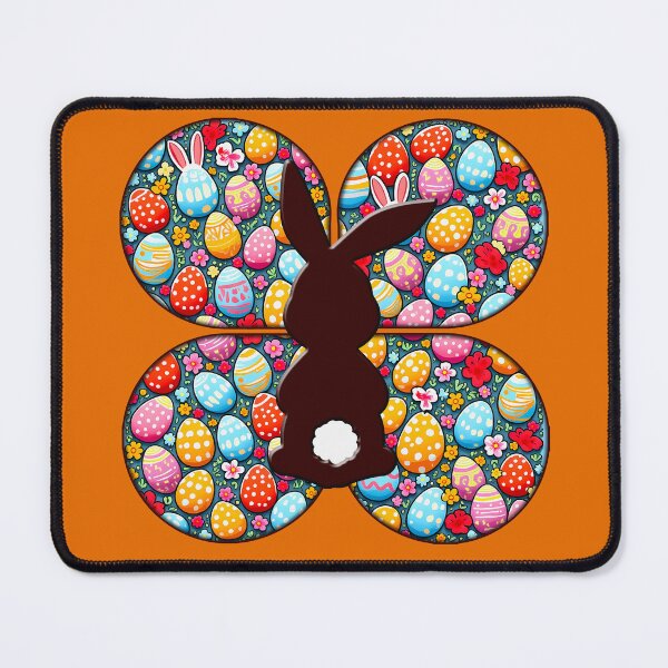 Item preview, Easter Bunny Silhouette – Colorful Egg Pattern designed and sold by Topoartispp.