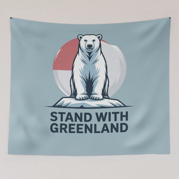 Item preview, Stand With Greenland – Polar Bear on Ice | Arctic Support Design designed and sold by WikaKowalczyk.