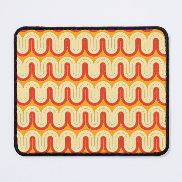 Item preview, Vintage Retro 1970s Orange & Yellow Mod Groovy Geometric designed and sold by RetroMaggie.
