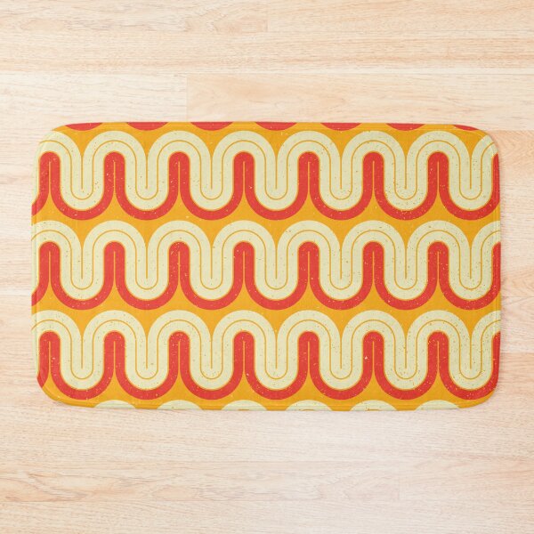 Item preview, Vintage Retro 1970s Orange & Yellow Mod Groovy Geometric designed and sold by RetroMaggie.