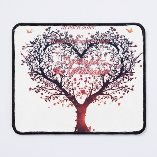 Artikelvorschau, Liebesbaum mit Zitat | Romantisches Herzbaum Design mit Schmetterlingen | Wandkunst, Sticker & T-Shirt entworfen und verkauft von ElGrandeDesign.