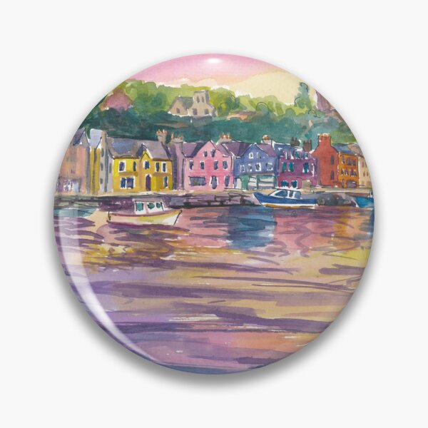 Item preview, Colorful Tobermory Harbour Hebrides on Isle of Mull Scotland designed and sold by artshop77.