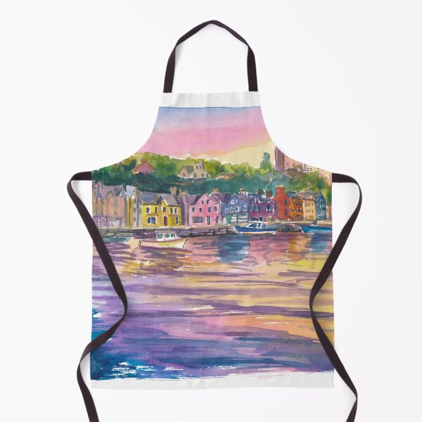 Item preview, Colorful Tobermory Harbour Hebrides on Isle of Mull Scotland designed and sold by artshop77.