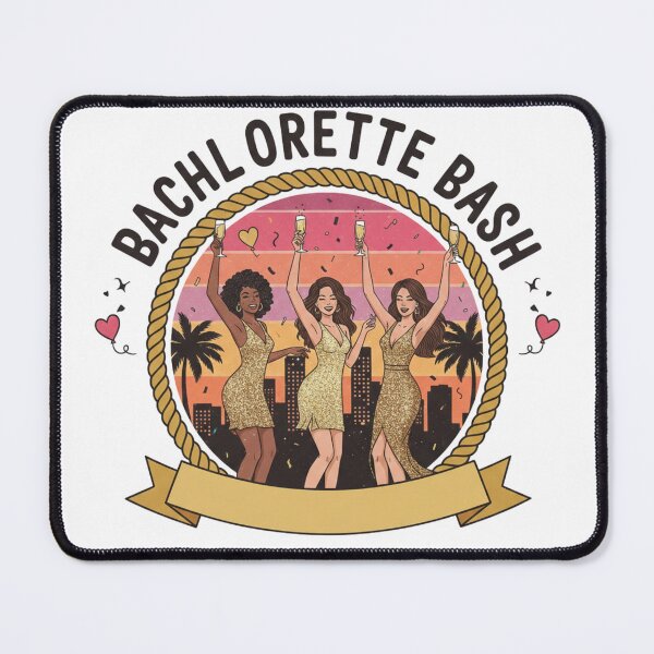 Item preview, Retro Bachelorette Bash 2026 – Vintage Party Squad & Bride Tribe Illustration designed and sold by Wear Sculpt.