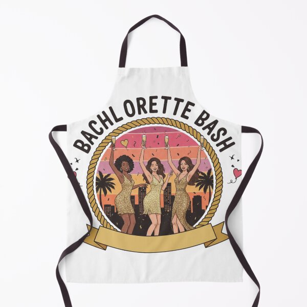 Item preview, Retro Bachelorette Bash 2026 – Vintage Party Squad & Bride Tribe Illustration designed and sold by Wear Sculpt.
