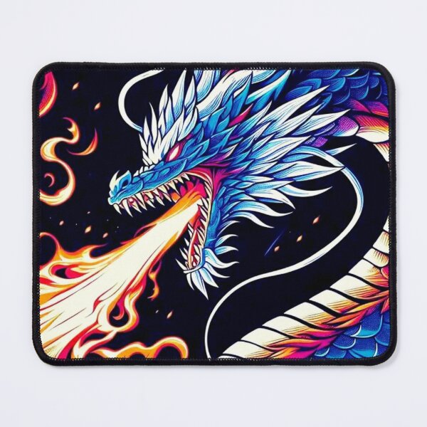 Item preview, Eastern Dragon Flame Artwork for Fantasy Culture Enthusiasts designed and sold by WildStroke.