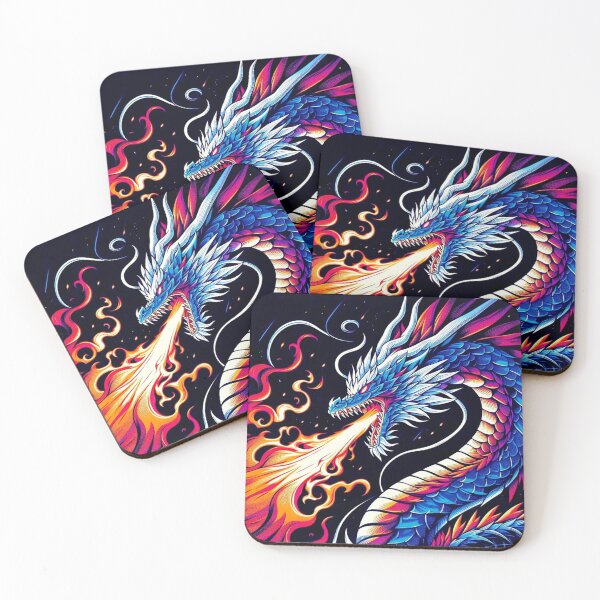 Item preview, Eastern Dragon Flame Artwork for Fantasy Culture Enthusiasts designed and sold by WildStroke.
