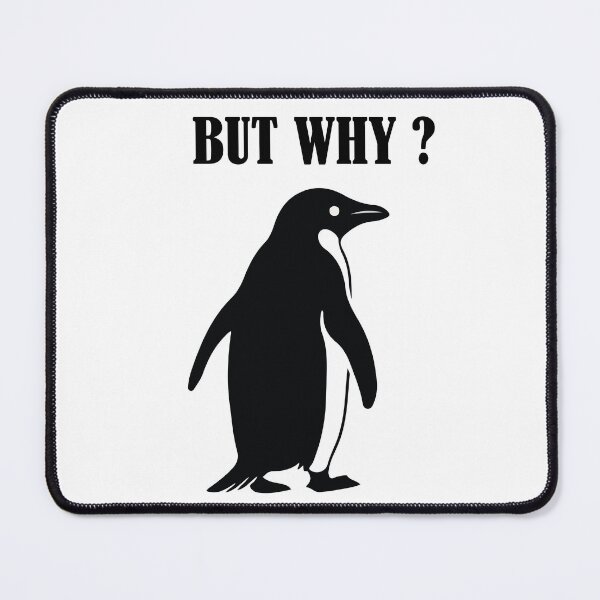 Item preview, But Why ? Penguin Heading to Mountain designed and sold by Felinefinesse.