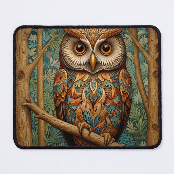 Item preview, Retro vintage owl boho botanical woodland forest designed and sold by hollycooper.
