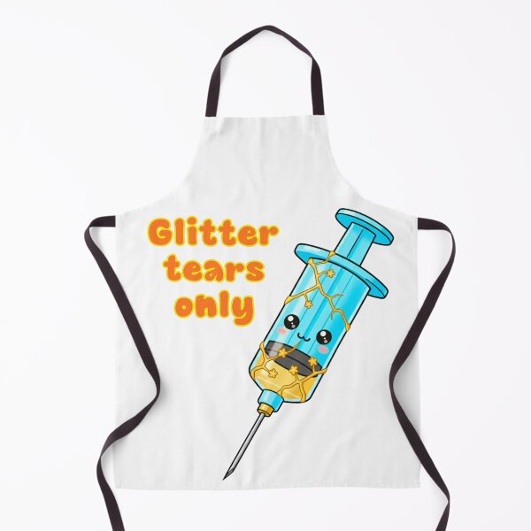 Item preview, Kawaii Golden Syringe - Glitter Tears Only”. designed and sold by MBBialyPiksel.