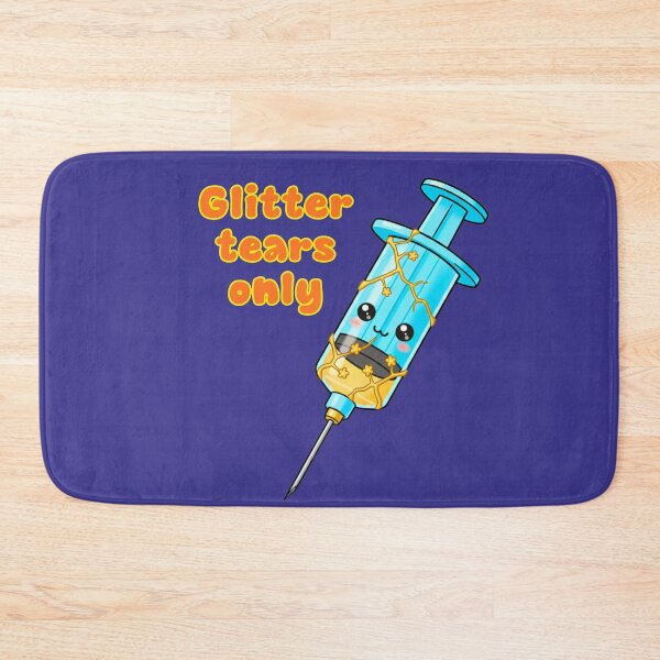 Item preview, Kawaii Golden Syringe - Glitter Tears Only”. designed and sold by MBBialyPiksel.
