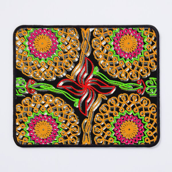 Item preview, "Traditional Rangoli Mandala with Floral Centerpiece and Symmetrical Petal Rings" designed and sold by nighttime1990.