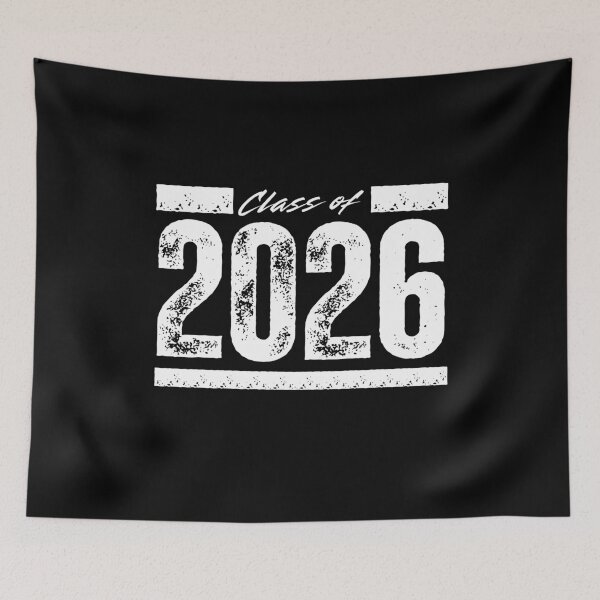 Item preview, Class of 2026 – Bold Graduation Design with Distressed Vintage Style for Seniors and Grads White 2 Style Font designed and sold by GFamilyC.