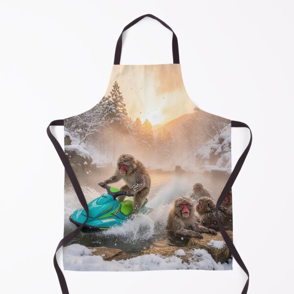 Item preview, Macaque Causes a Stir at the Hot Springs designed and sold by Tridentulus.