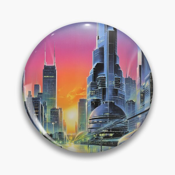 Item preview, Futuristic Cityscape Adventure designed and sold by Venon28.