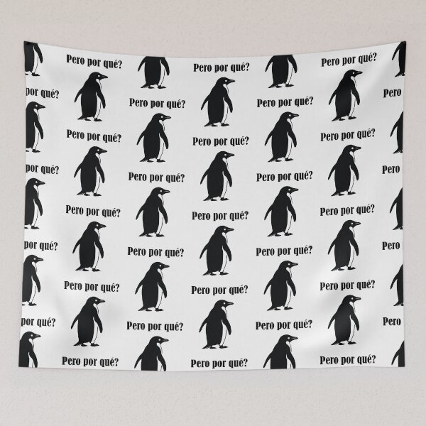 Item preview, Pero por qué? Pingüino rumbo a la montaña designed and sold by Felinefinesse.