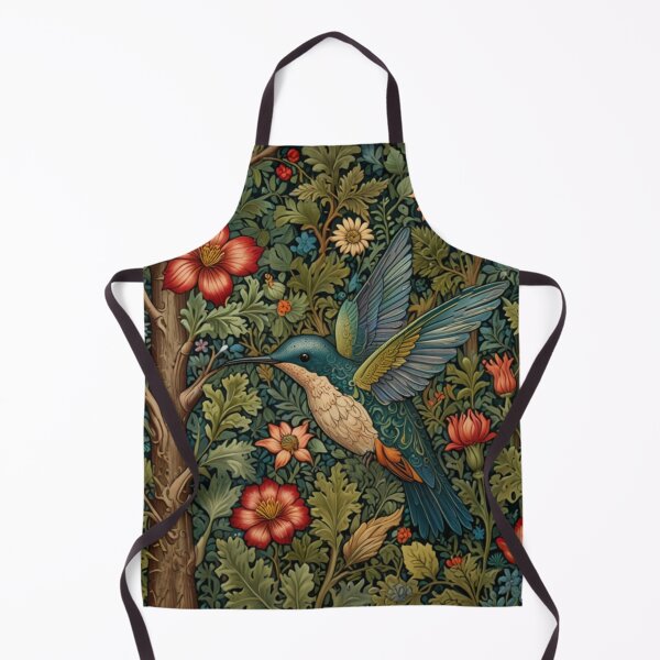 Artikelvorschau, Eleganter Vintage-Blumengarten mit Kolibri-Motiv entworfen und verkauft von hollycooper.