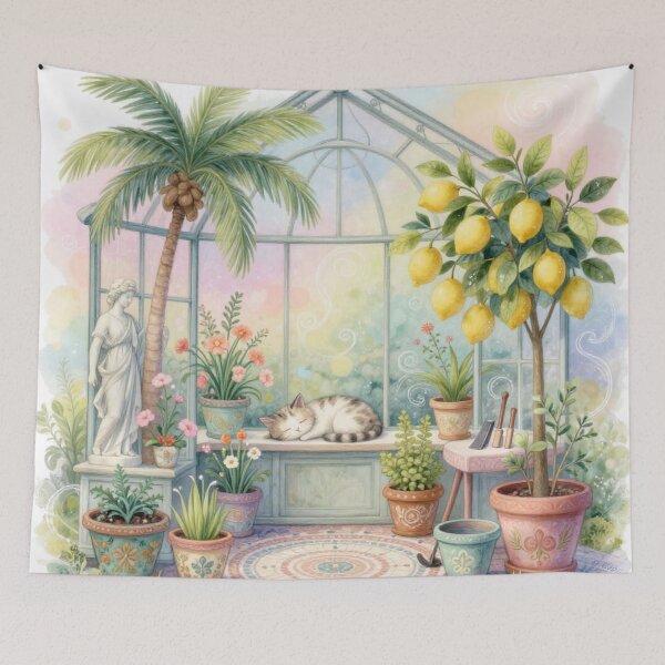 Item preview, Greenhouse with cat designed and sold by Talpha.