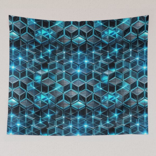 Item preview, Abstract geometric Sci-fi pattern  designed and sold by FatBirdie.