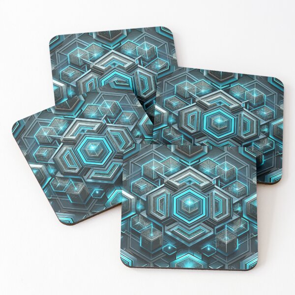 Item preview, Abstract geometric Sci-fi pattern  designed and sold by FatBirdie.