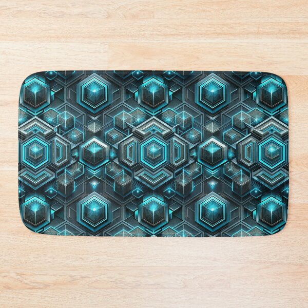 Item preview, Abstract geometric Sci-fi pattern  designed and sold by FatBirdie.