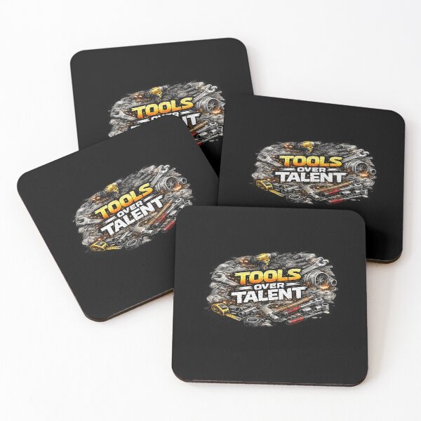 Item preview, Tools Over Talent – Garage Life & Car Builder Sticker designed and sold by Wolf Garage.