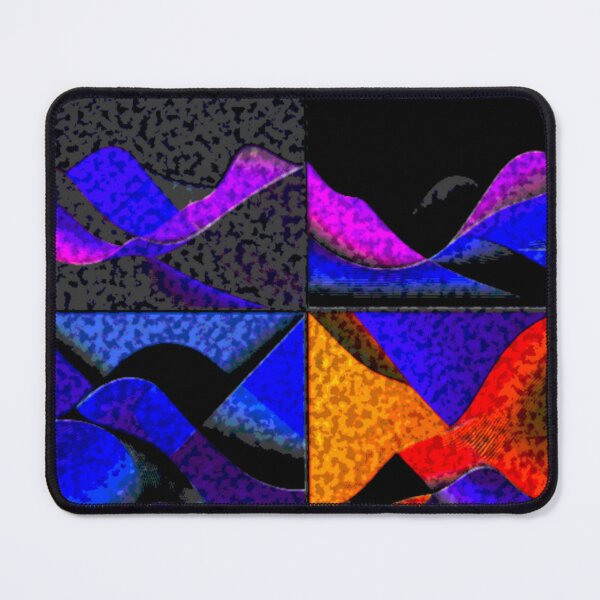 Item preview, four currents dark turbulent colorful geometric abstract design designed and sold by SmashingDeals.