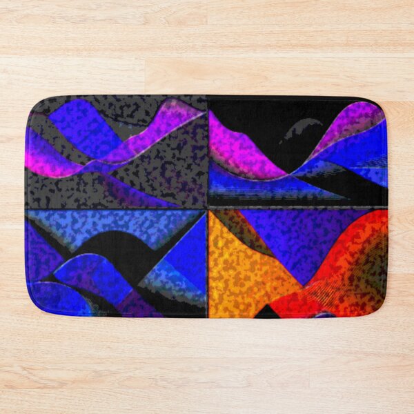Item preview, four currents dark turbulent colorful geometric abstract design designed and sold by SmashingDeals.