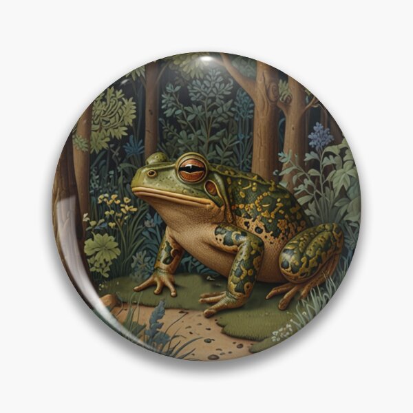 Artikelvorschau, Vintage geheimnisvoller Frosch magischer Wald blumen botanisch entworfen und verkauft von hollycooper.