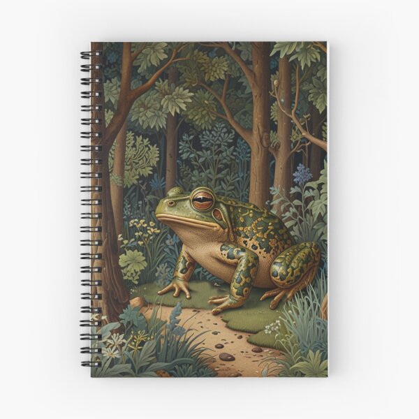 Item preview, Vintage mysterious frog magical woodland forest floral botanical  designed and sold by hollycooper.