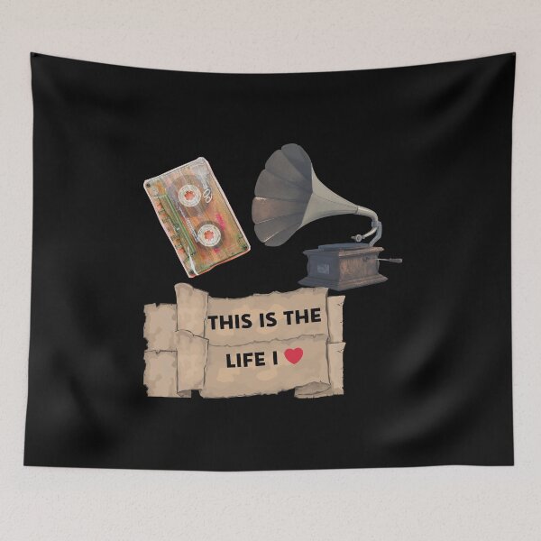 Item preview, Vintage Gramophone – This Is The Life Art designed and sold by Adappai.