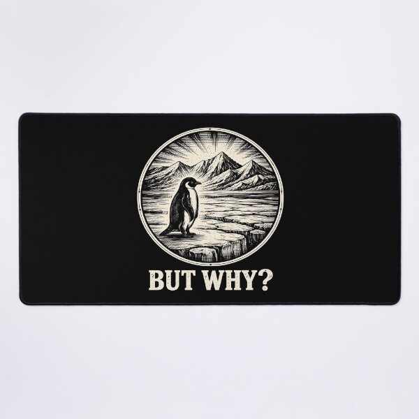 Item preview, Penguin But Why Mountains ,Penguin Heading to Mountain - Nihilist Penguin designed and sold by gear-posters.